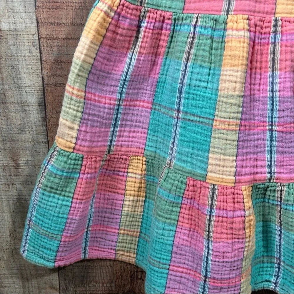 Gap Kids Madras Plaid Sundress Large 10-11Y Cotton Summer Dress Girls Casual